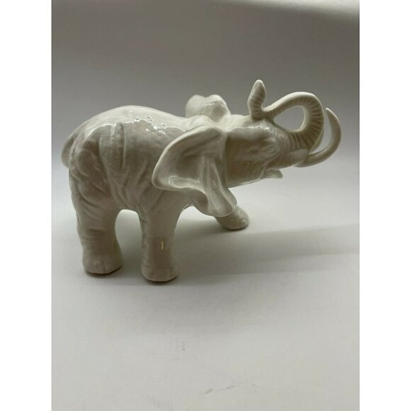 Vintage Ardalt White Elephant Figurine Lenwile China Handmade - Picture 1 of 7